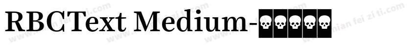 RBCText Medium字体转换